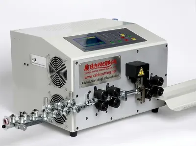Mesin Pelucutan Wayar Komputer Automatik 25mm² WPM-MAX1-8 - Mesin Penjalur Wayar Automatik