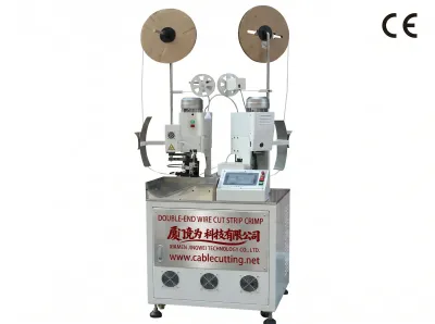 Mesin Crimp Jalur Wayar Automatik Dwi Hujung - Wire Cut Strip Crimp Machine