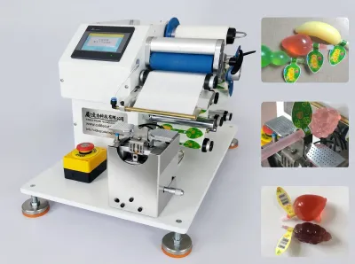 Mesin Pelabelan Lipat Jeli Automatik untuk Produk Beku & Lolipop WPM-60GD - Mesin Pelabelan Kabel