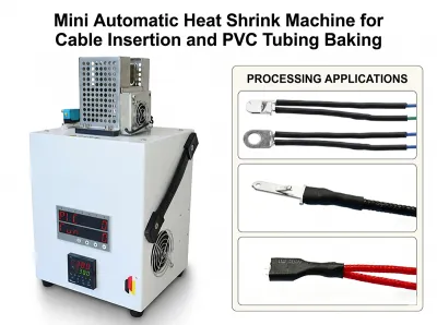 Mesin Pengecut Haba Automatik Mini untuk Pemasangan Kabel dan Pembakaran Tiub PVC JW-HST-05B
