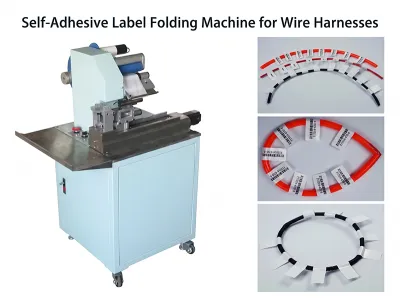 Mesin Lipat Label Pelekat Diri Automatik untuk Wayar 3-10mm WPM-60A