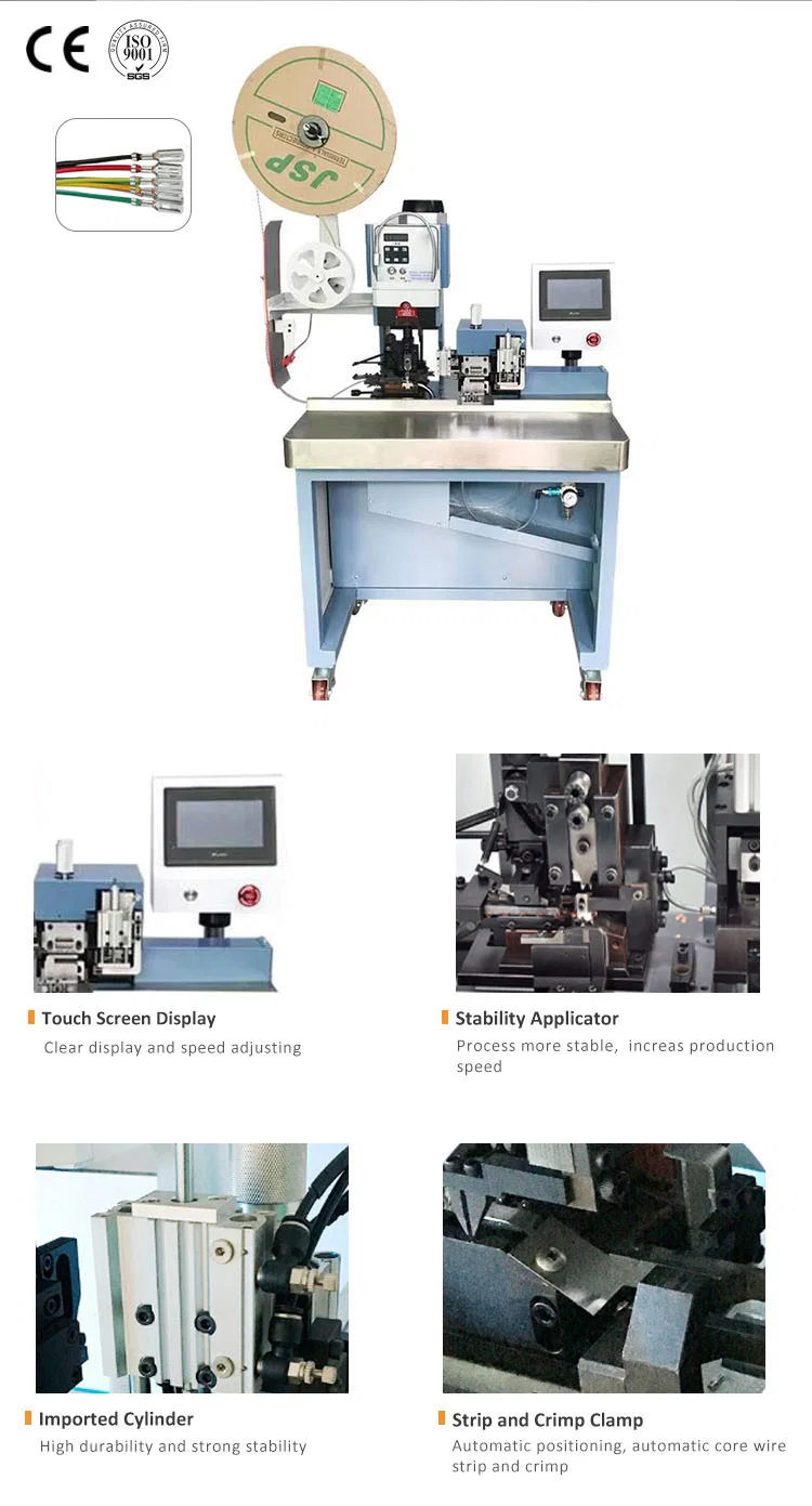  Wire Stripping Crimping Terminal, Mesin Terminal Crimping, Jalur Kabel Dan Peralatan Crimp, Mesin Crimping Pelucutan Kabel Berbilang Teras, Mesin Crimping Pelucutan Wayar Dalam Kabel, Mesin Crimping Pelucutan Wayar Dalam