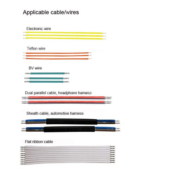 paparan sampel Mesin Tinning Pelucutan Pemotong Wayar, Mesin Tinning Pelucutan Pemotong 5 wayar, Mesin Tinning Dawai Auto Both Ends