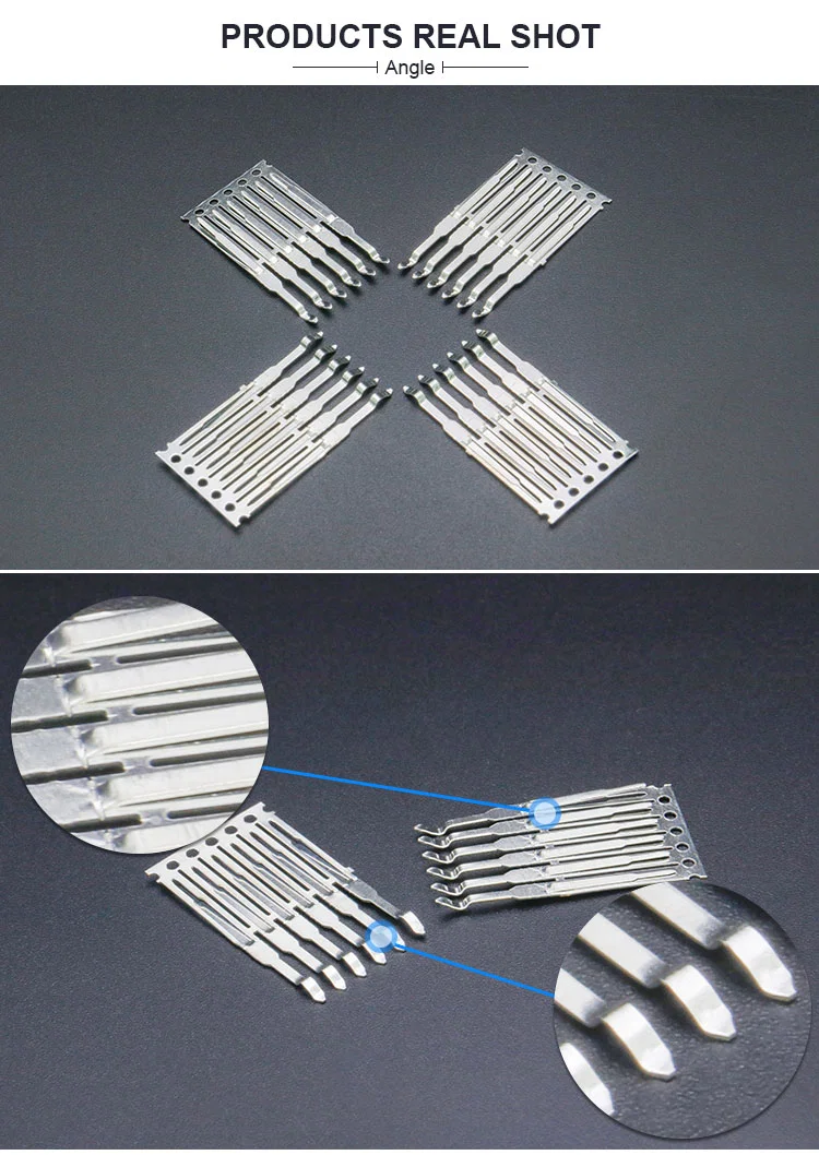 Penyambung Terminal Pateri Pcb, Penyambung Terminal Lelaki Loyang, Penyambung Terminal Setem Ketepatan OEM
