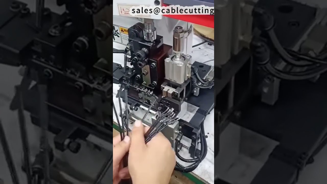 Mesin Penanggal dan Crimping Kawat Selari | Dual Crimp Berkecekapan Tinggi #factory #machine #diy