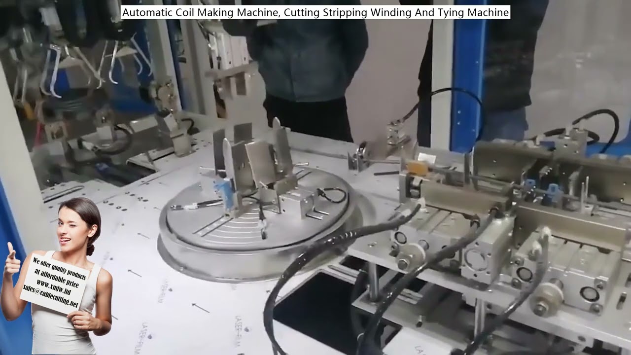 Automatic Coil Making Machine - Cutting, Stripping, Winding, and Tying Machine