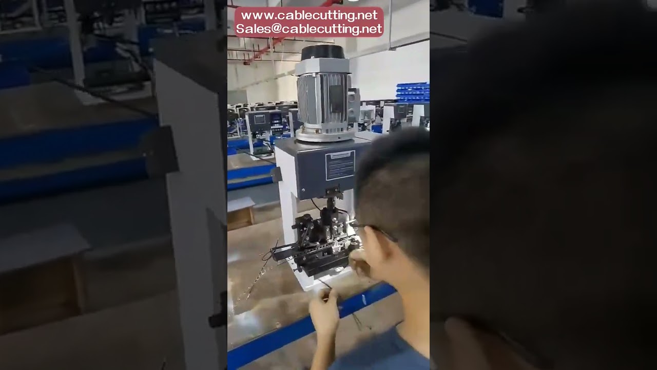 Mesin Crimping Kabel & Penanggal Wayar Automatik untuk Harness Elektrik