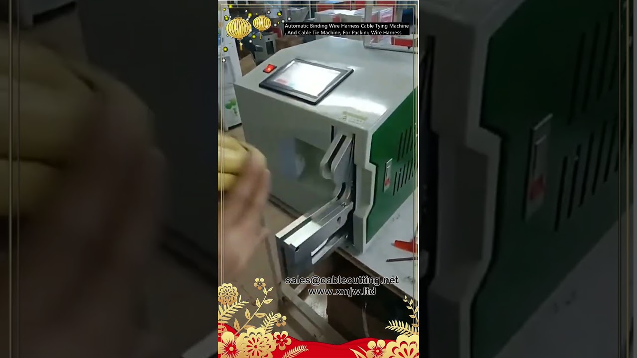 Automatic Binding Wire Harness Cable Tying Machine for Packing