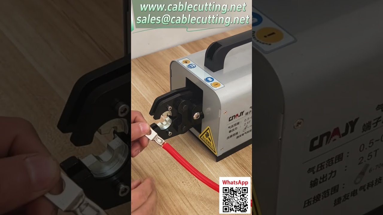 Alat Crimping Pneumatik Maksimum 70mm² - Untuk Lug Tembaga Heksagon dan Terbuka