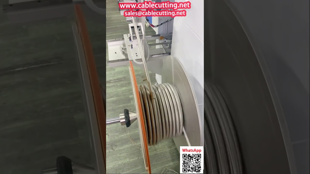 Машина для намотки металлорукава для ванной со счетчиком метража