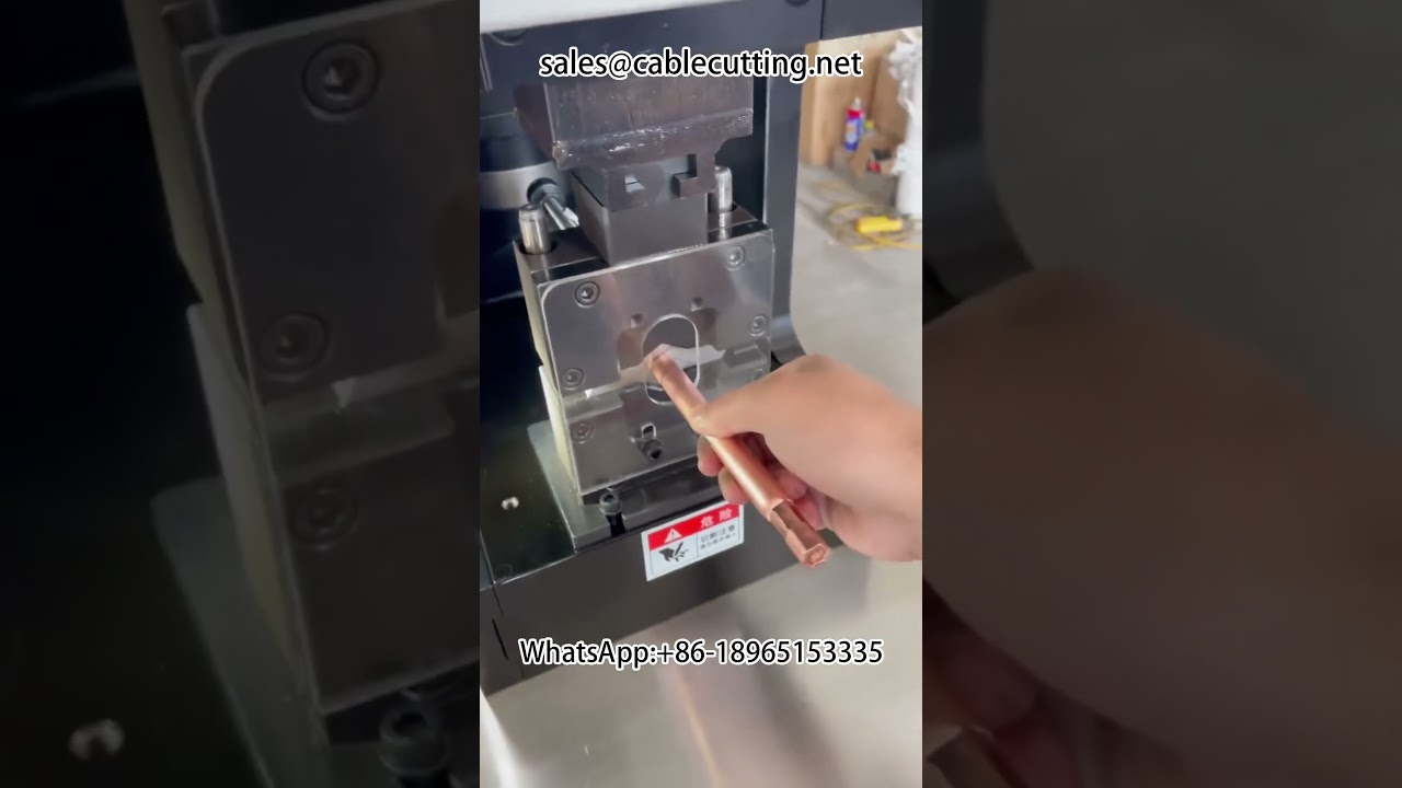 Mesin Crimping Servo 30 Tan dengan Die Heksagon 120 Persegi | Mesin Pengupas Wayar Kabel untuk Kilang