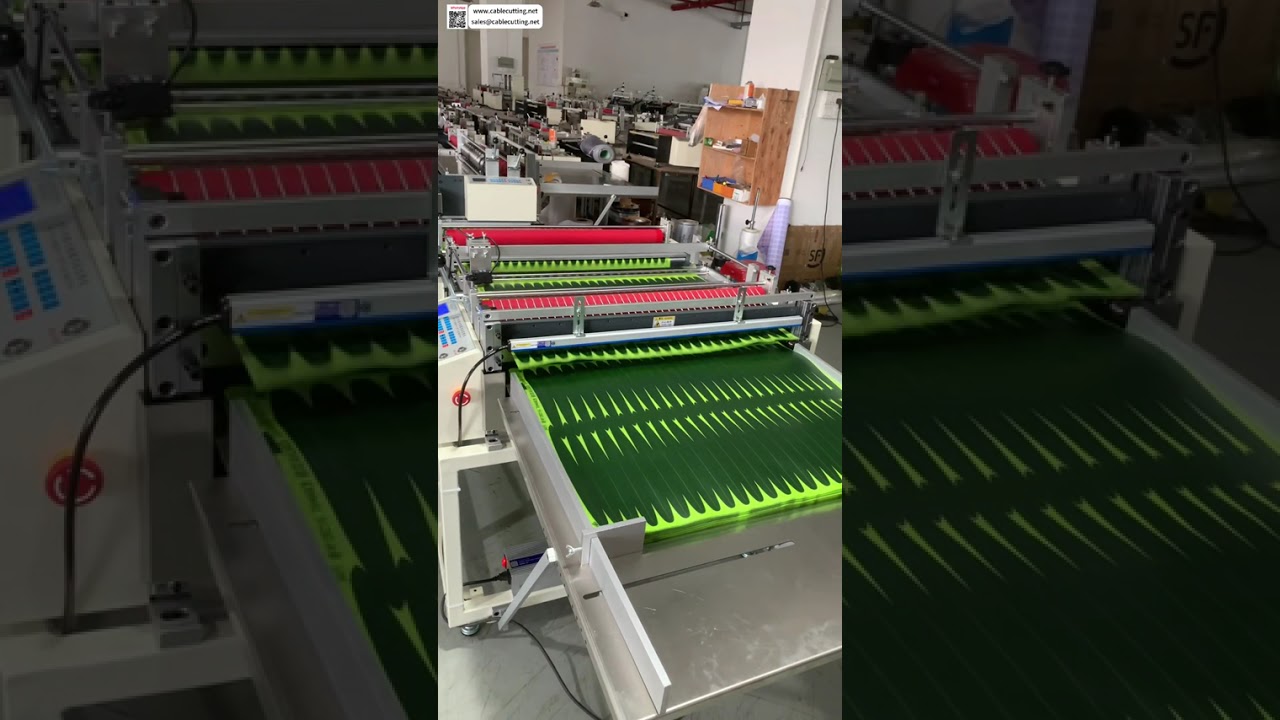 Plastic Flower Full Auto Color Tracking Slicing Sheet Cutter Tools Operational Manufacturing