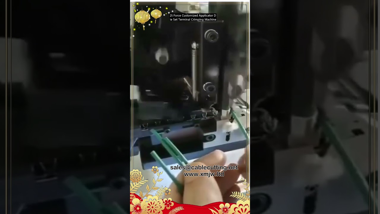 Mesin Crimping Terminal 2 Tan dengan Set Die Aplikator Tersuai untuk Pengeluaran Efisien