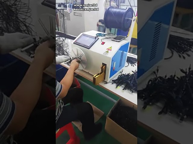 Semi-Automatic Cable Winding and Tying Machine with HD Touch Screen