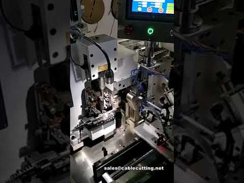 Mesin Potong, Kupas, dan Crimp Kabel Ribbon Automatik Sepenuhnya | Mesin Crimping Kabel Ribbon