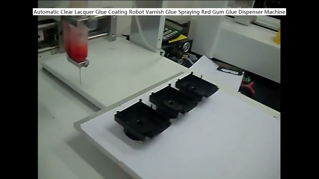 Automatic Clear Lacquer Glue Coating Robot Varnish Glue Spraying Red Gum Glue Dispenser Machine