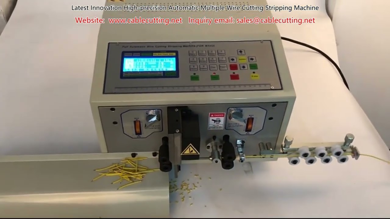 High-Precision Automatic Multiple Wire Cutting and Stripping Machine