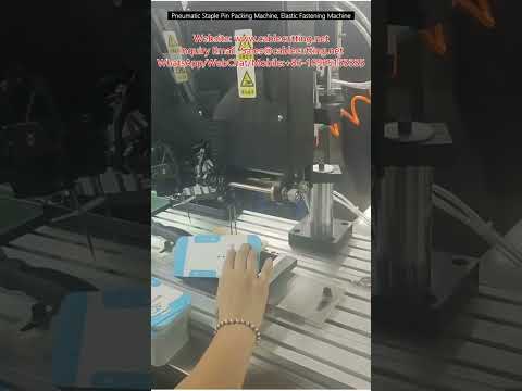 Mesin Pembungkusan Pin Stapler Pneumatik & Pengikat Elastik untuk Automasi Kilang