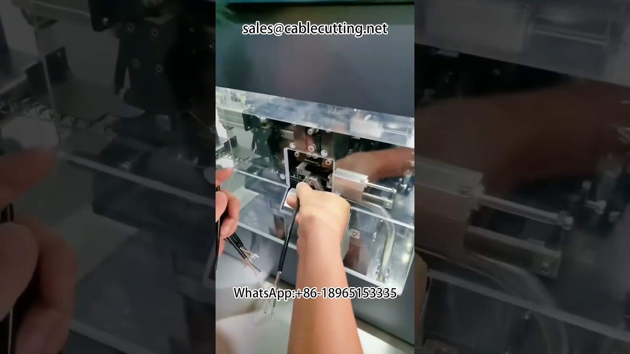 Mesin Pengupas dan Penyambung Automatik Plag Kalis Air #peralatanautomasi