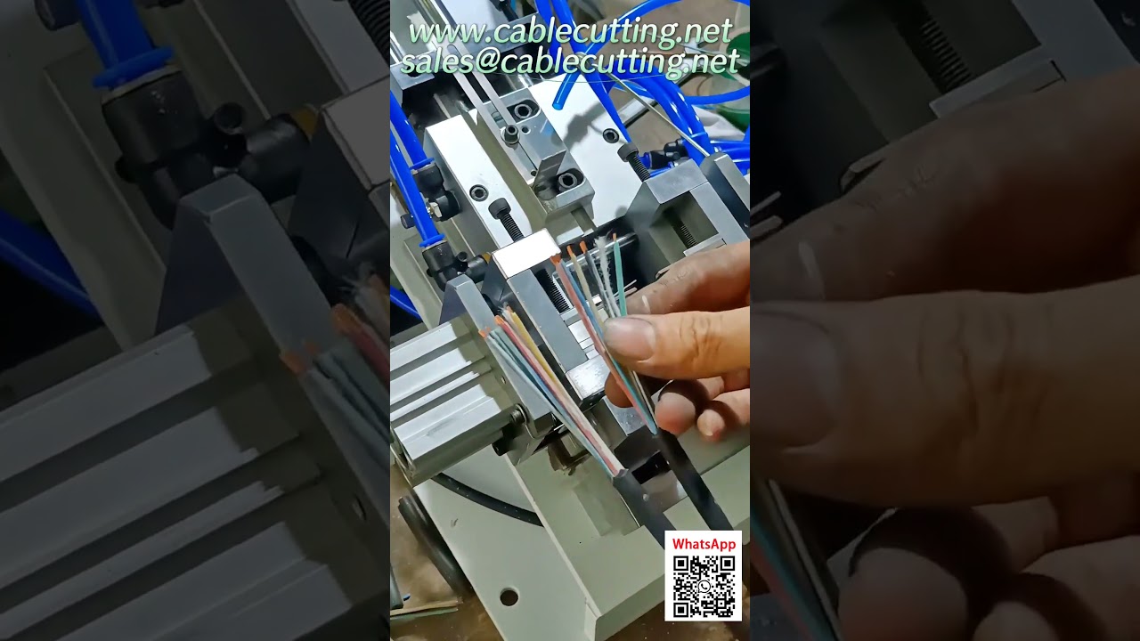 Automatic Wire Cutting and Stripping Machine for Industrial Packaging Lines