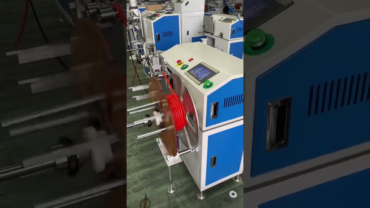 Efficient High-Pressure Air Hose Coiling Machine with Metering, Sorting & Cutting