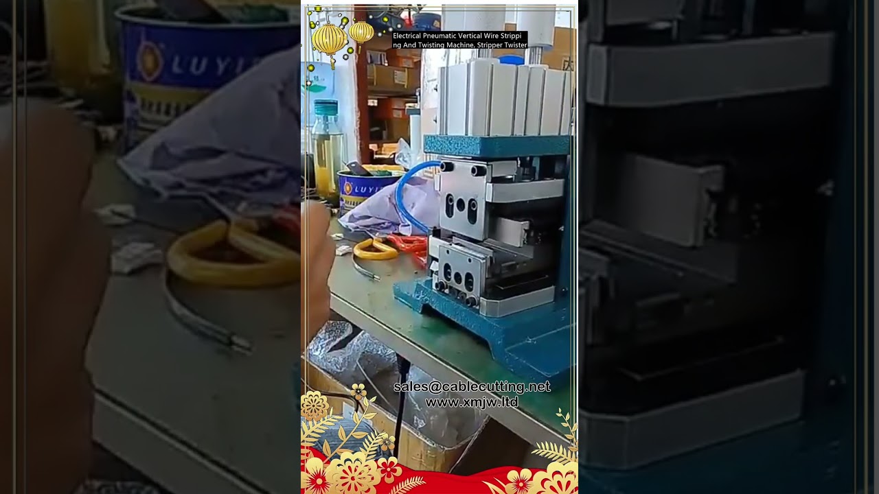 Mesin Penanggalkan dan Memusing Wayar Vertikal Elektrik Pneumatik - Penari dan Pemusing Wayar Profesional