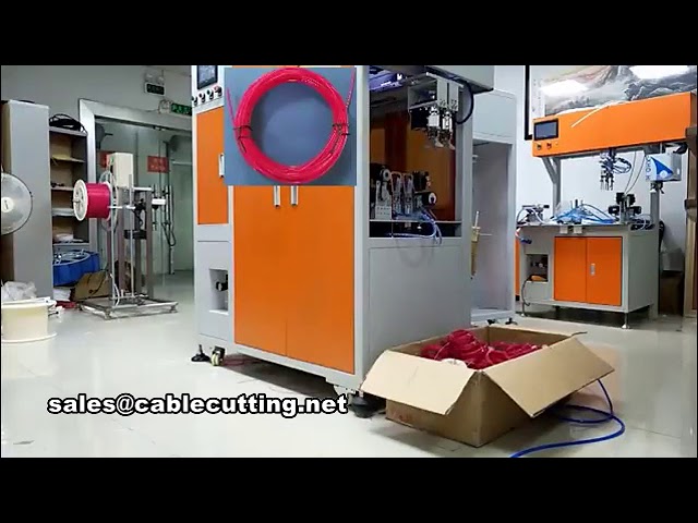 Fully Automatic Wire Cutting, Cable Winding, and Tying Machine