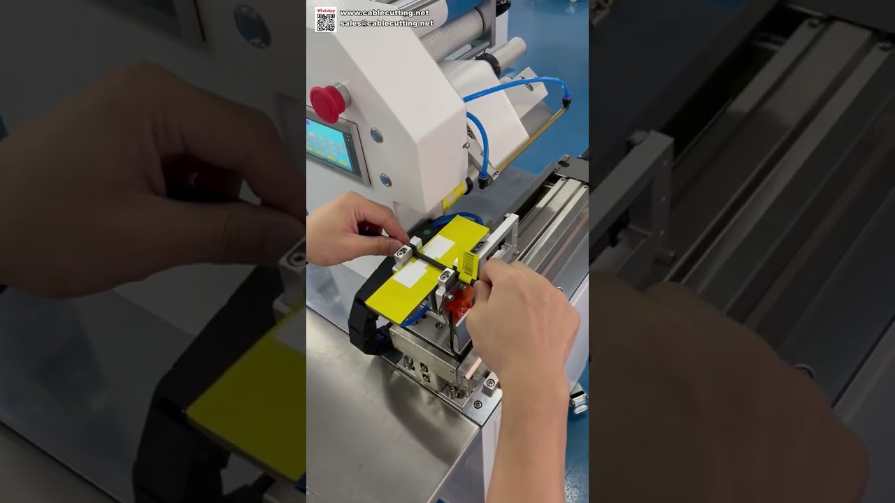 Mesin Pelabel Kabel Automatik Stabil – Aplikator Stiker Wayar Lipat, Hapuskan Ralat Manual