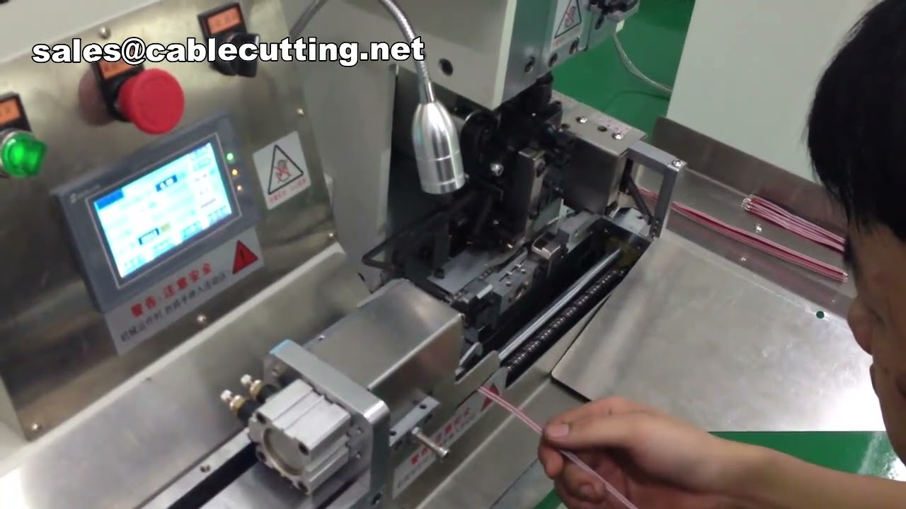 Flat Ribbon Cable Terminals Crimping Machine, TV Antenna Connector Cable Crimping Machine