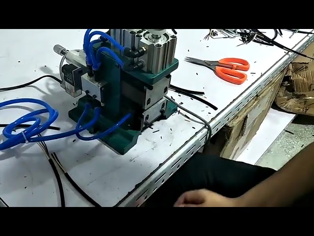 Mini Pneumatic Wire Stripping Machine 3-F Electric Cable Peeler Tool