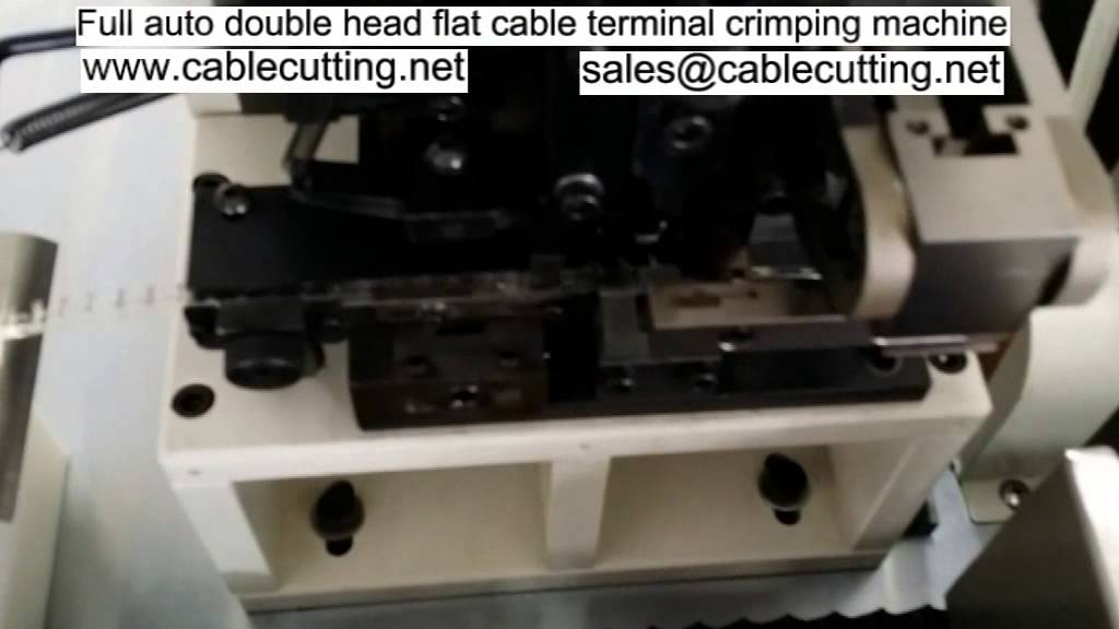 Mesin Crimping Terminal Kabel Rata Automatik Penuh Dua Kepala
