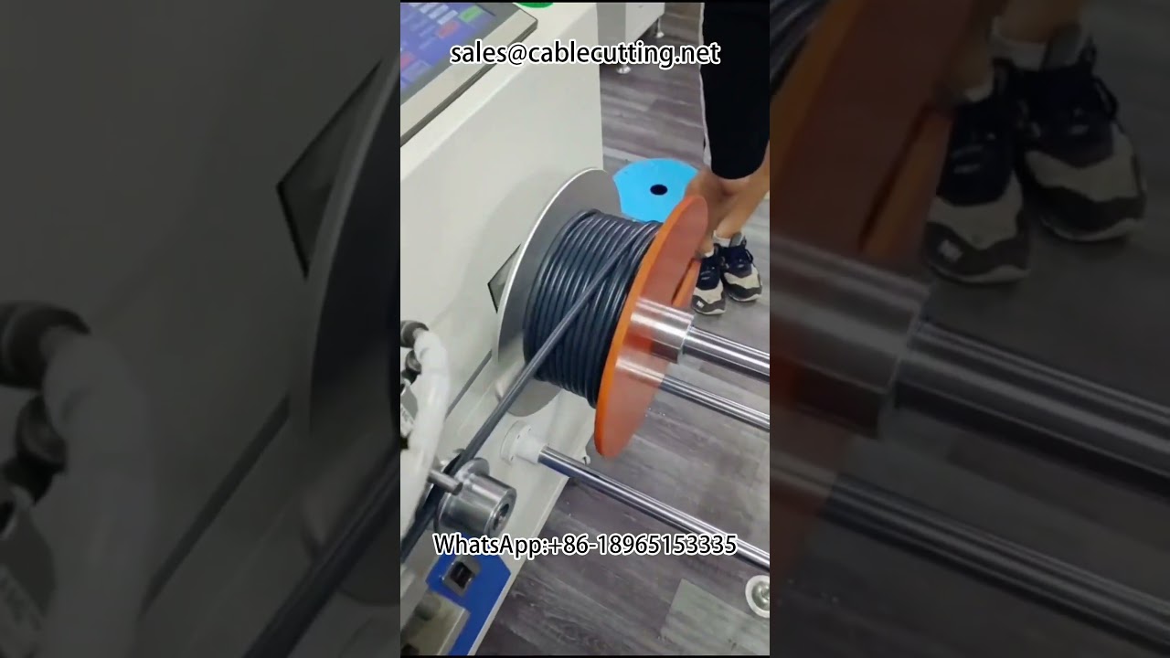 Large Roll to Small Roll Rewinder for Wire Processing and Cable Manufacturing