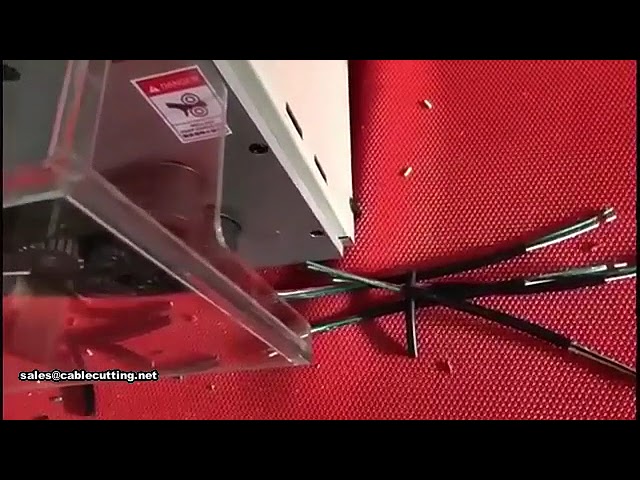 Mesin Pemotong dan Pengupas Kabel Automatik Sepenuhnya untuk Wayar Sarung Luar dan Teras Dalam
