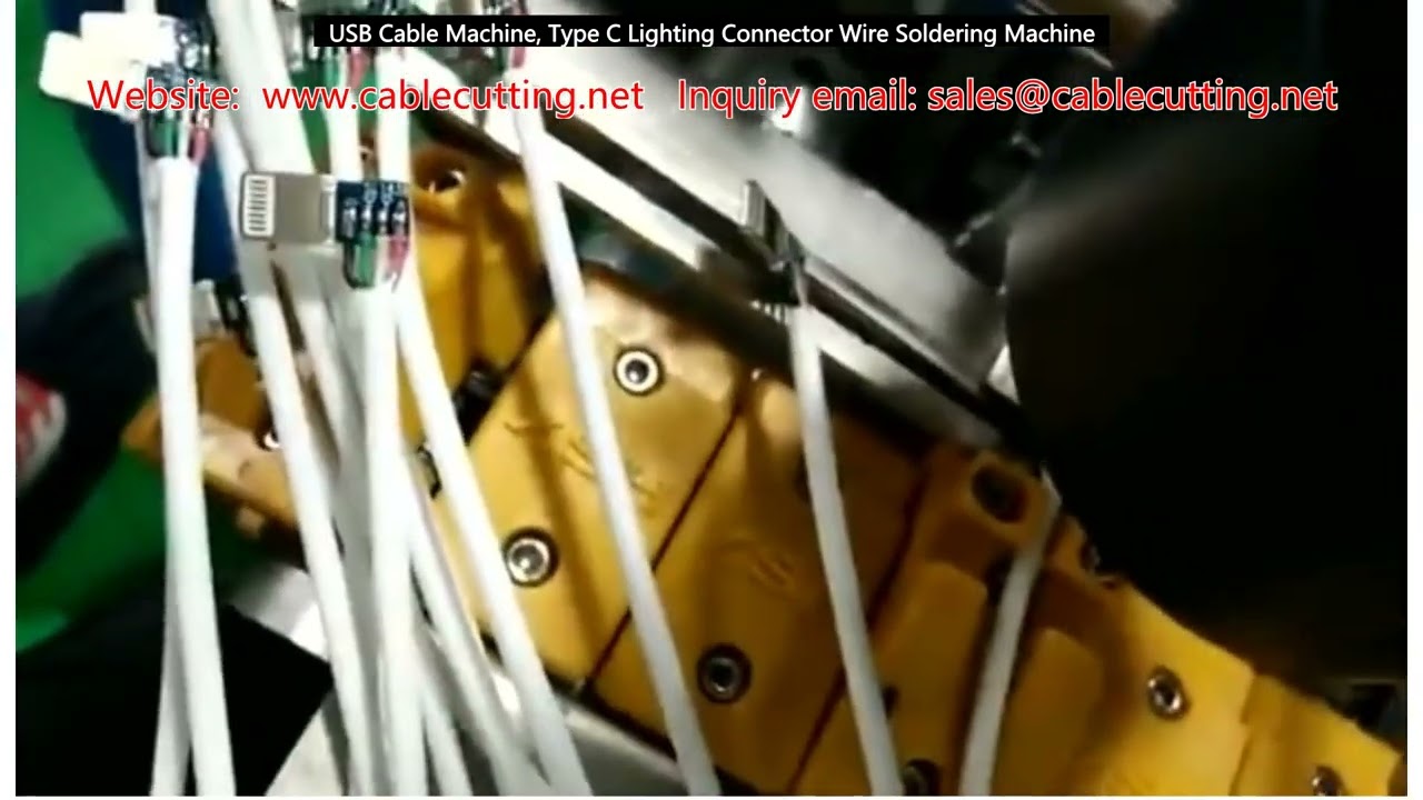 USB-C and Lightning Connector Wire Soldering Machine for Cable Assembly