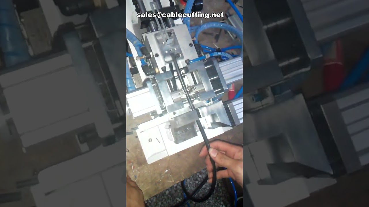 Small Size Wire Stripping Machine, Double Power Double Cylinder Cable Stripper for Outer & Inner Insulation